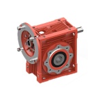 Wormwielreductor | Met IEC flens en doorlopende as | Uitgang: Holle as met spie | i=60